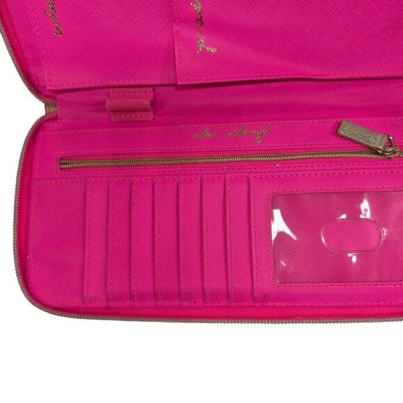 Lilly Pulitzer Zip Around Multicolor Travel Wallet - Picture 4 of 10